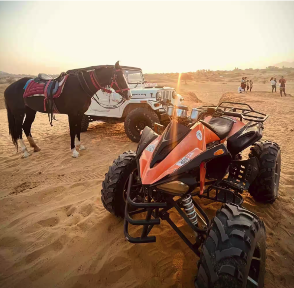 Camel safari in Pushkar