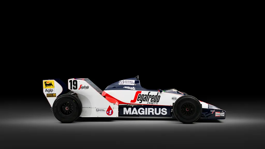 Ayrton Senna first F1 car Toleman TG183B 1984 Formula 1 car